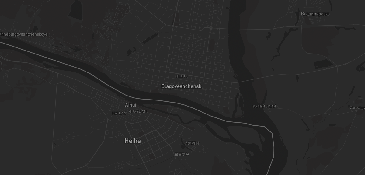 Карта в Благовещенске