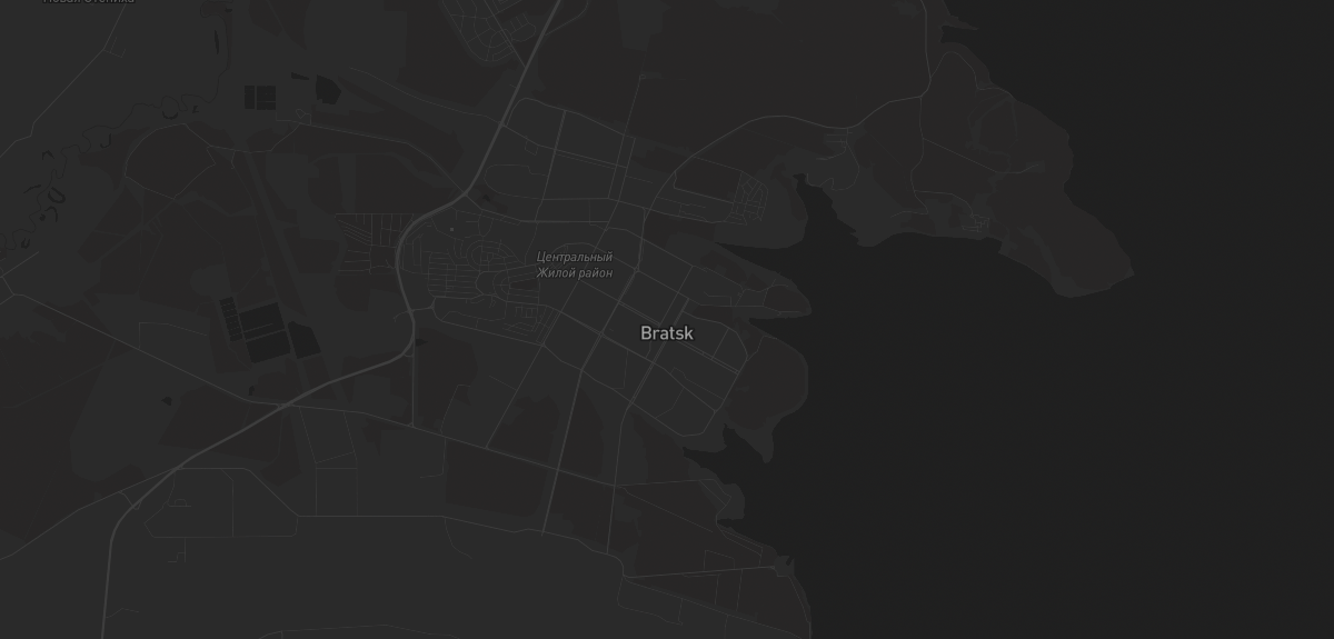 Карта в Братске