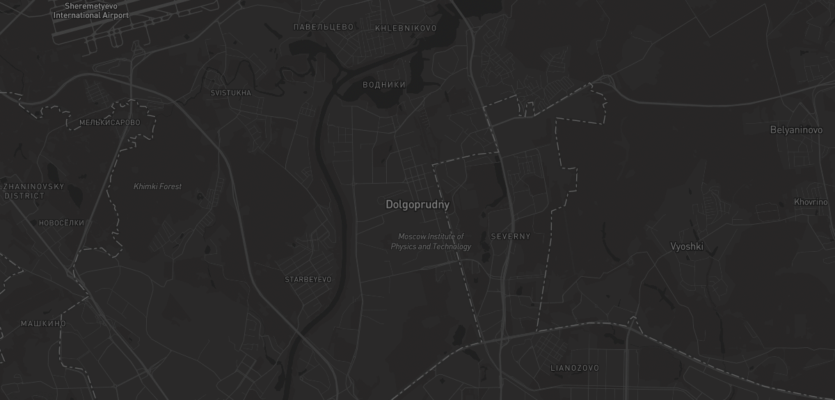 Карта в Долгопрудном