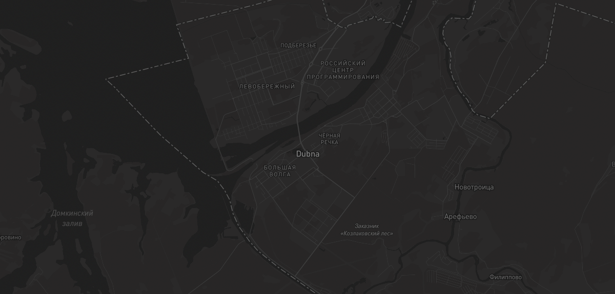 Карта в Дубне