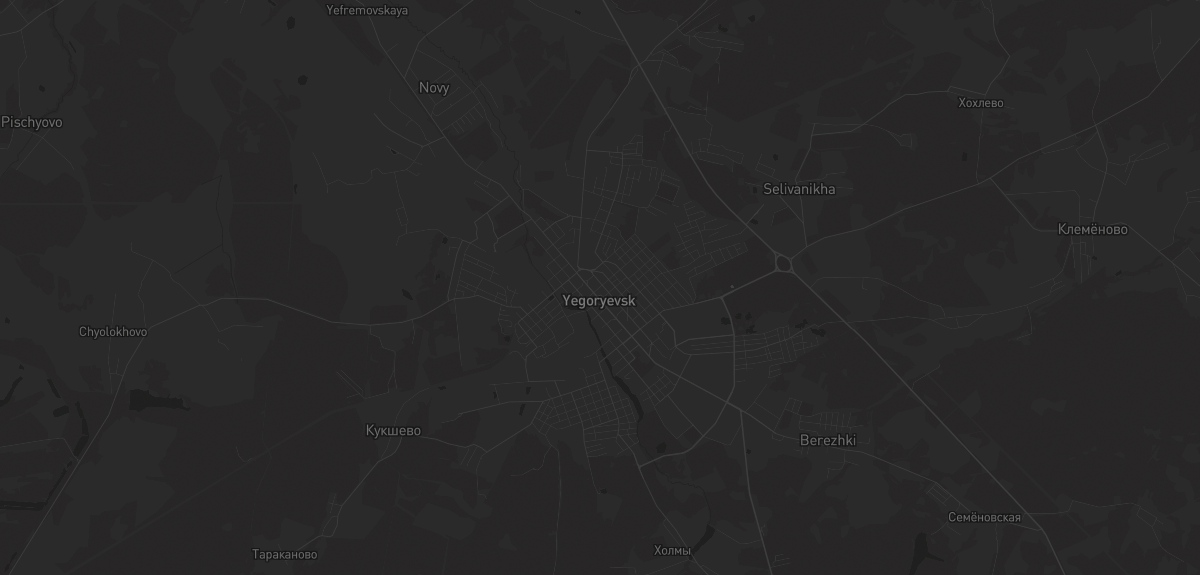 Карта в Егорьевске