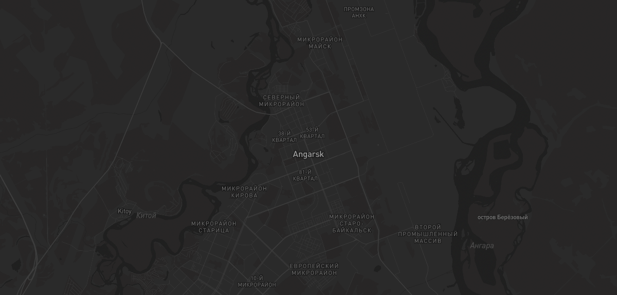 Карта в Ангарске