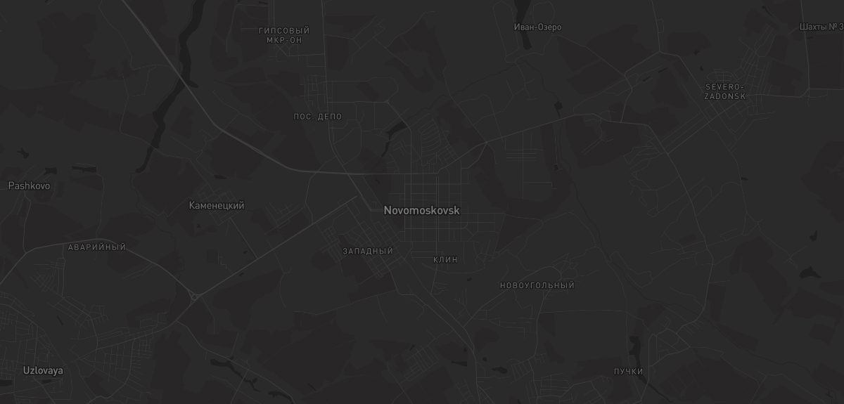 Карта в Новомосковске