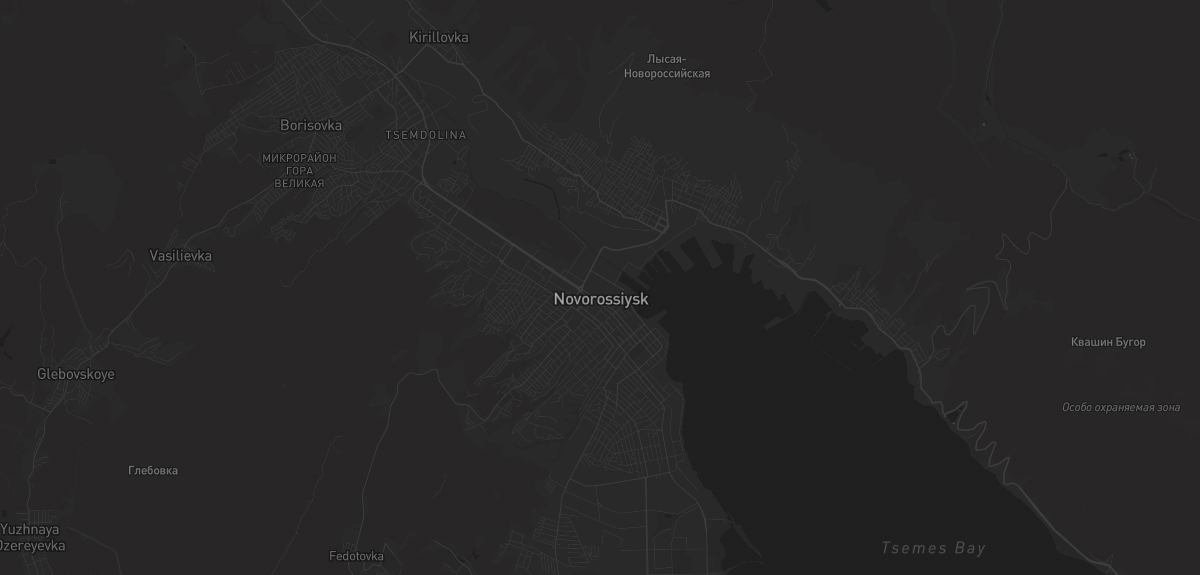 Карта в Новороссийске