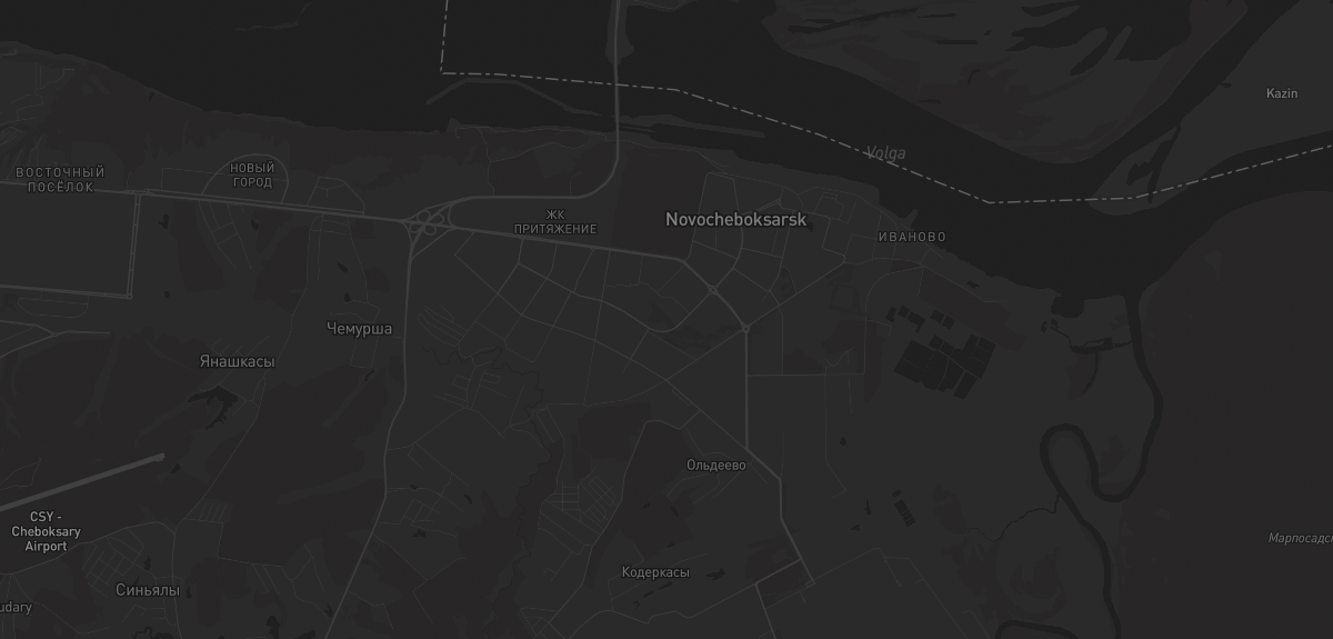 Карта в Новочебоксарске