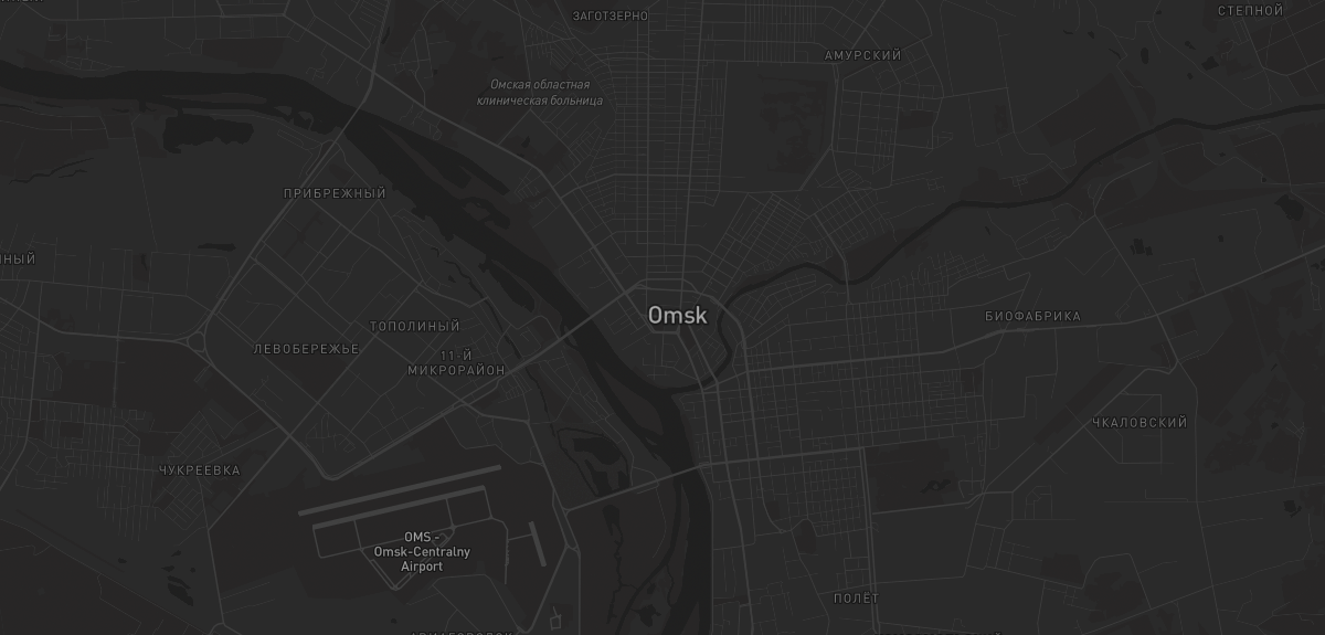 Карта в Омске