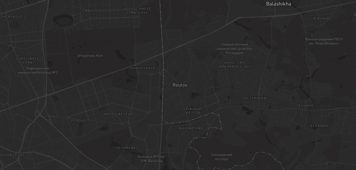 Карта в Реутове