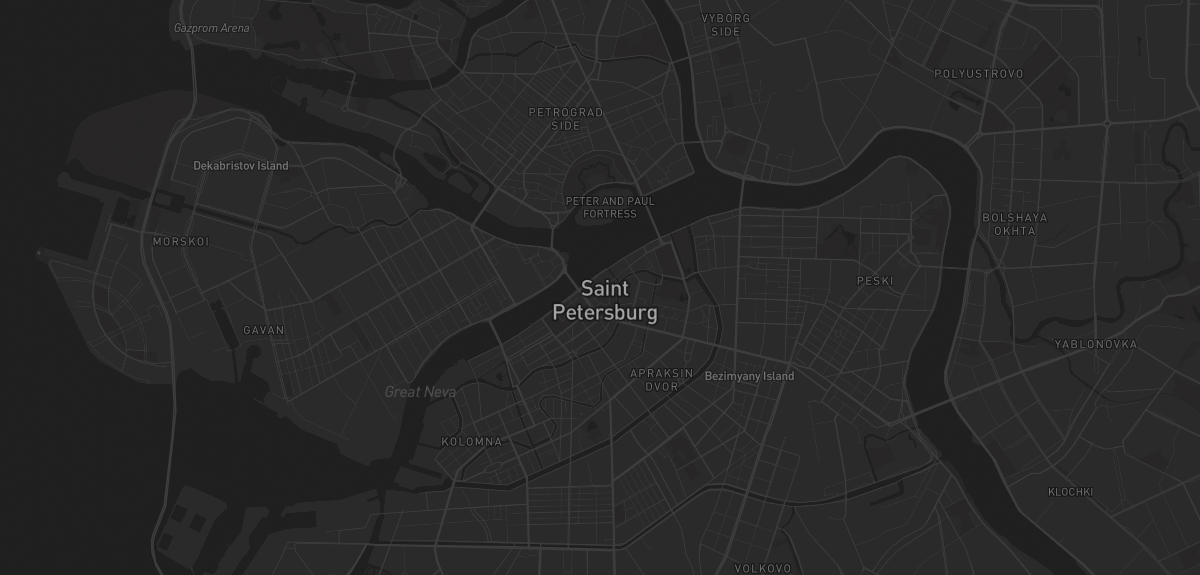 Карта в Санкт-Петербурге