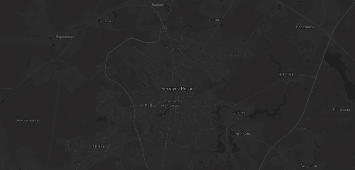 Карта в Сергиевом Посаде